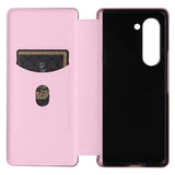 Samsung Galaxy Z Fold5 Flip Cover - Karbonfiber - Rødguld