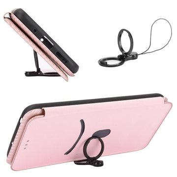 Samsung Galaxy Z Fold5 Flip Cover - Karbonfiber - Rødguld