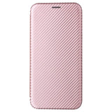 iPhone 15 Pro Flip Cover - Karbonfiber - Rødguld