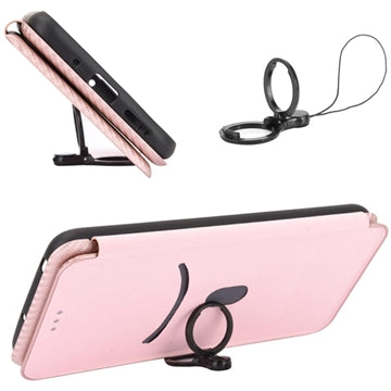 iPhone 15 Pro Flip Cover - Karbonfiber - Rødguld