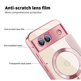 Google Pixel 8a Flip cover med kortholder - MagSafe-kompatibel - Pink