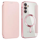 Samsung Galaxy A15 Flip cover med kortholder - MagSafe-kompatibel - Pink