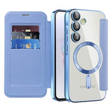 Samsung Galaxy A35 Flip cover med kortholder - MagSafe-kompatibel - Blå