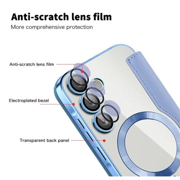 Samsung Galaxy A35 Flip cover med kortholder - MagSafe-kompatibel - Blå