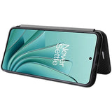 OnePlus Ace 2V/Nord 3 Flip Cover - Karbonfiber - Sort