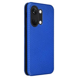 OnePlus Ace 2V/Nord 3 Flip Cover - Karbonfiber - Blå