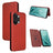 OnePlus Ace 2V/Nord 3 Flip Cover - Karbonfiber - Brun