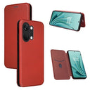 OnePlus Ace 2V/Nord 3 Flip Cover - Karbonfiber - Brun