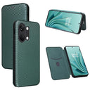 OnePlus Ace 2V/Nord 3 Flip Cover - Karbonfiber - Grøn