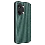 OnePlus Ace 2V/Nord 3 Flip Cover - Karbonfiber - Grøn
