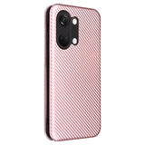 OnePlus Ace 2V/Nord 3 Flip Cover - Karbonfiber - Rødguld