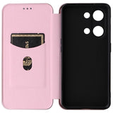 OnePlus Ace 2V/Nord 3 Flip Cover - Karbonfiber - Rødguld