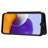 Samsung Galaxy A22 5G, Galaxy F42 5G Flip Cover - Karbonfiber - Sort