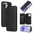 Xiaomi Mi 11 Lite 5G Flip Cover - Kulfiber - Sort