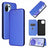 Xiaomi Mi 11 Lite 5G Flip Cover - Kulfiber - Blå