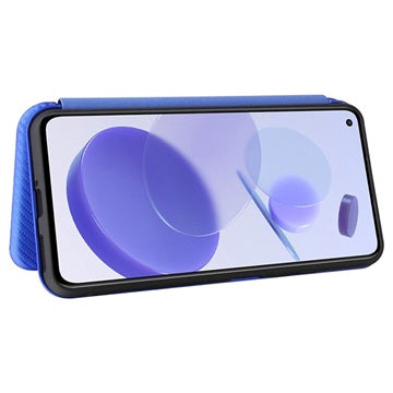 Xiaomi Mi 11 Lite 5G Flip Cover - Kulfiber - Blå