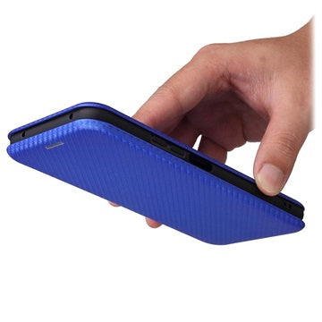 Xiaomi Mi 11 Lite 5G Flip Cover - Kulfiber - Blå