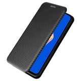 Asus Zenfone 9 Flip Cover - Karbonfiber - Sort