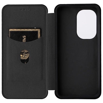 Asus Zenfone 9 Flip Cover - Karbonfiber - Sort