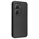 Asus Zenfone 9 Flip Cover - Karbonfiber - Sort
