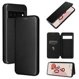 Google Pixel 6 Flip Cover - Karbonfiber - Sort