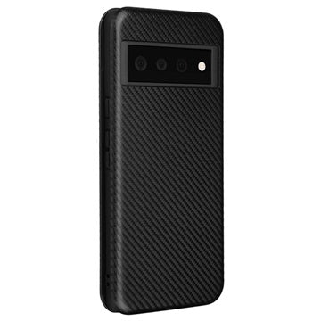 Google Pixel 6 Flip Cover - Karbonfiber - Sort