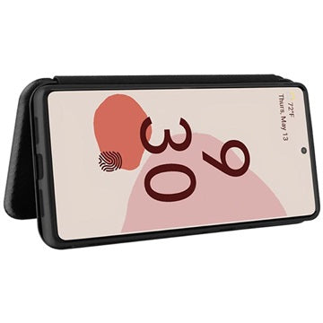 Google Pixel 6 Flip Cover - Karbonfiber - Sort