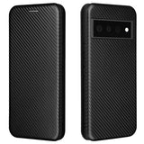 Google Pixel 6 Flip Cover - Karbonfiber - Sort