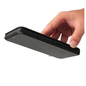 Google Pixel 6 Flip Cover - Karbonfiber - Sort