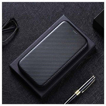 Google Pixel 6 Flip Cover - Karbonfiber - Sort