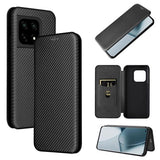 OnePlus 10 Pro Flip Cover - Karbonfiber - Sort