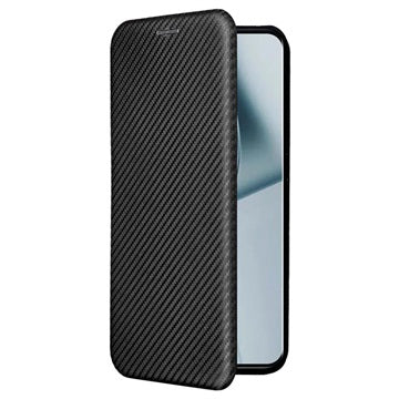 OnePlus 10 Pro Flip Cover - Karbonfiber - Sort