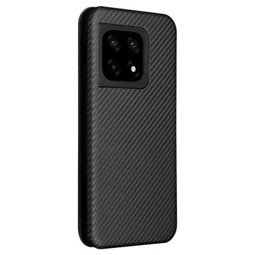 OnePlus 10 Pro Flip Cover - Karbonfiber - Sort