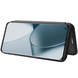 OnePlus 10 Pro Flip Cover - Karbonfiber - Sort