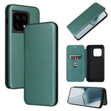 OnePlus 10 Pro Flip Cover - Karbonfiber - Grøn