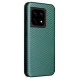 OnePlus 10 Pro Flip Cover - Karbonfiber - Grøn