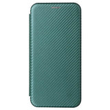 OnePlus 10 Pro Flip Cover - Karbonfiber - Grøn