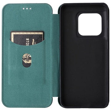 OnePlus 10 Pro Flip Cover - Karbonfiber - Grøn