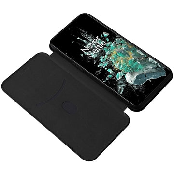 OnePlus 10T/Ace Pro Flip Cover - Kulfiber - Sort