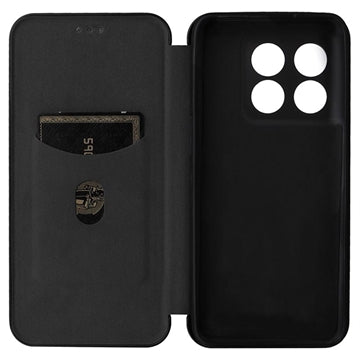 OnePlus 10T/Ace Pro Flip Cover - Kulfiber - Sort