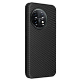 OnePlus 11 Flip Cover - Karbonfiber - Sort