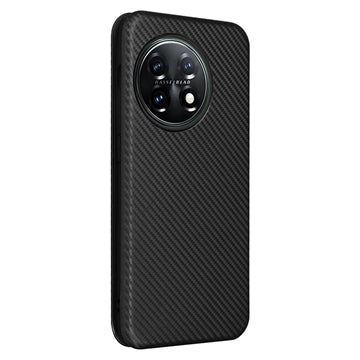 OnePlus 11 Flip Cover - Karbonfiber - Sort