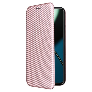 OnePlus 11 Flip Cover - Karbonfiber - Rødguld