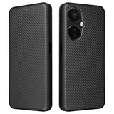 OnePlus Nord CE 3 Lite/N30 Flip Cover - Karbonfiber - Sort