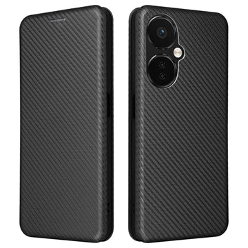 OnePlus Nord CE 3 Lite/N30 Flip Cover - Karbonfiber - Sort