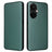 OnePlus Nord CE 3 Lite/N30 Flip Cover - Karbonfiber - Grøn