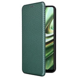 OnePlus Nord CE 3 Lite/N30 Flip Cover - Karbonfiber - Grøn