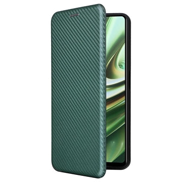 OnePlus Nord CE 3 Lite/N30 Flip Cover - Karbonfiber - Grøn