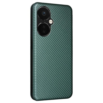 OnePlus Nord CE 3 Lite/N30 Flip Cover - Karbonfiber - Grøn