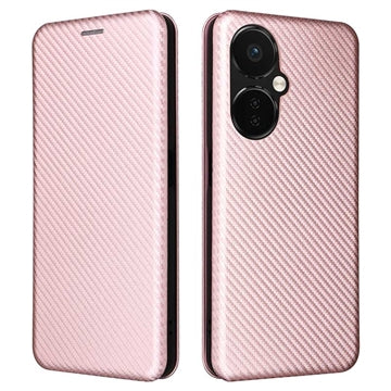 OnePlus Nord CE 3 Lite Flip/N30 Cover - Karbonfiber - Rødguld